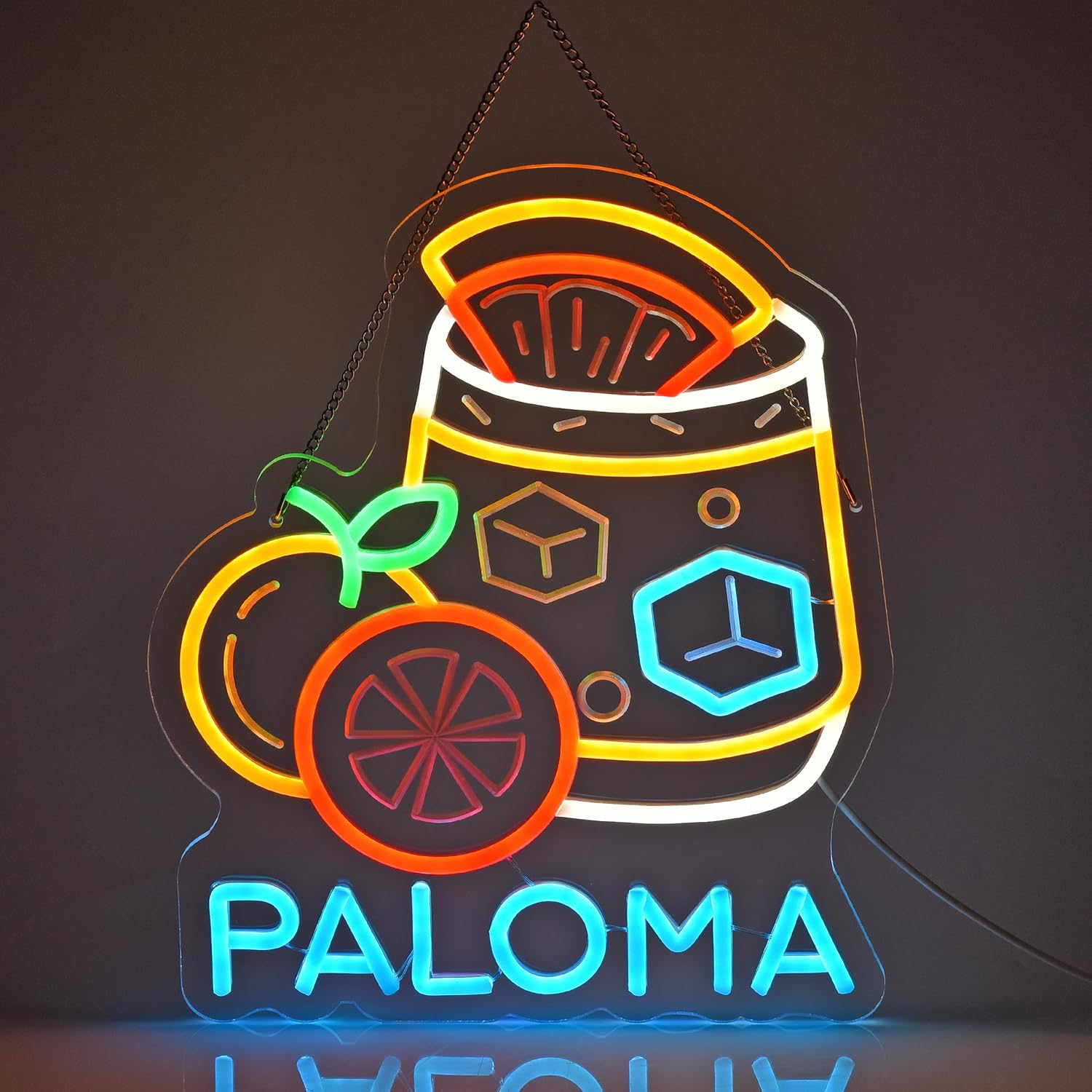 Home Decor Kitchen - Paloma Neon Sign Wall Art Decoration