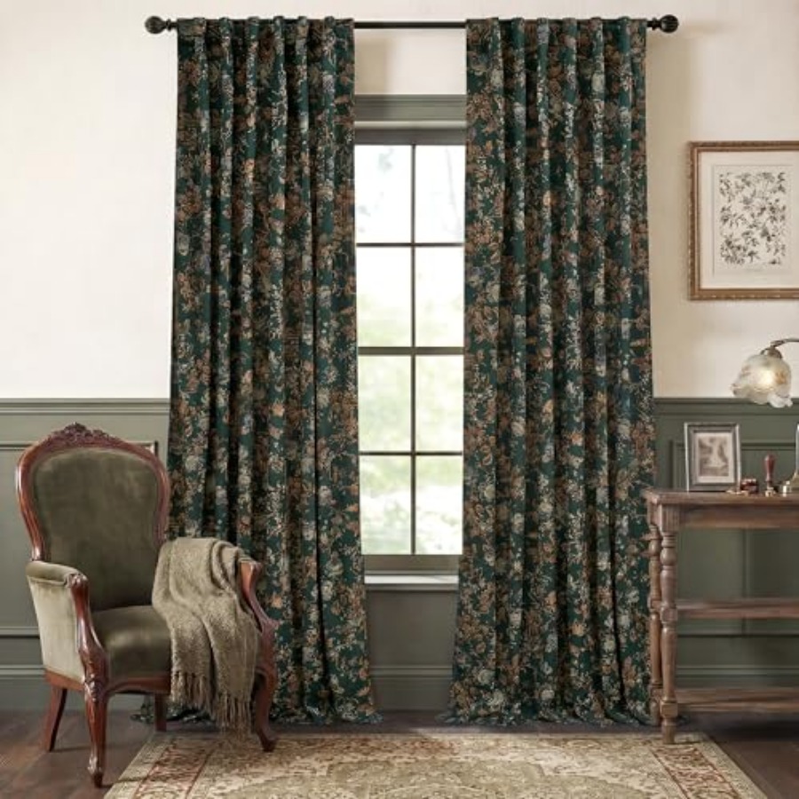 Home Decor Curtains - Velvet Curtains Print Curtains 84 Inch