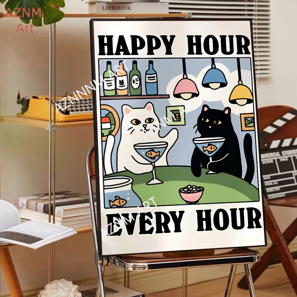 Home Decor Scrap - 1PC Wash Your Paws Cat Poster