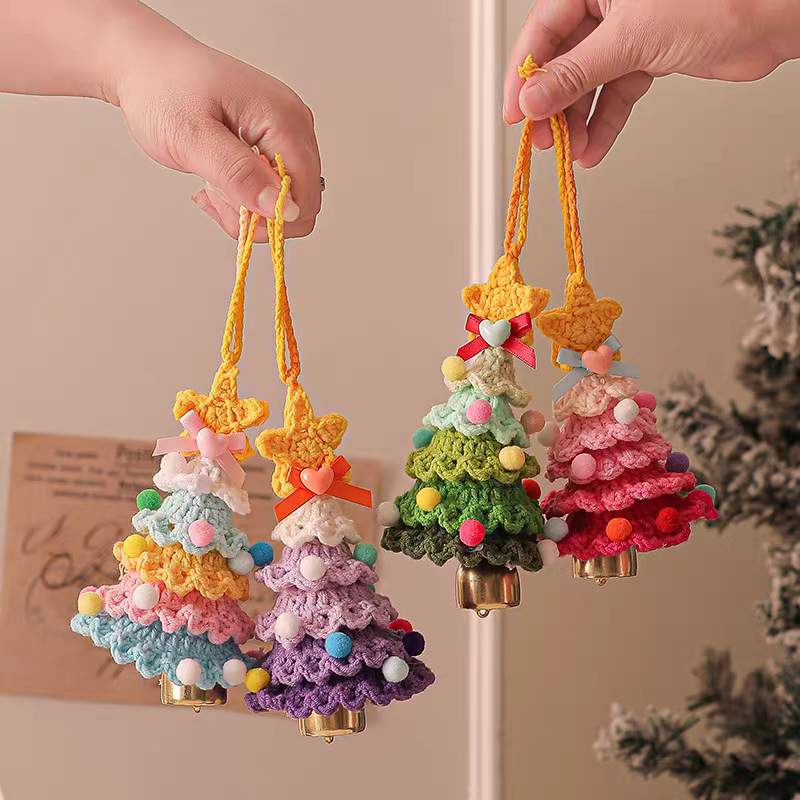 Home Xmas Decor Ideas - Christmas Tree Car Hanging Ornament Handmade