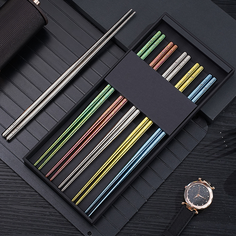 Neutral Throw Blanket - Luxury 10 Pcs Pure Titanium Chopsticks