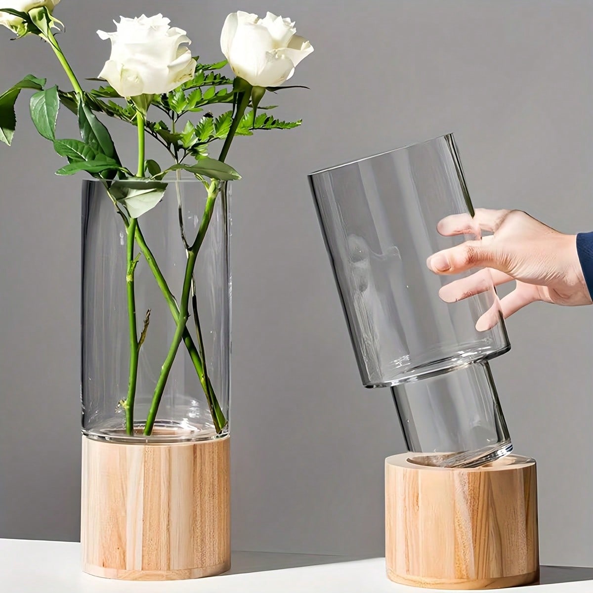 Glass Vase Nordic - 1pc Nordic Style Acrylic Flower Vase