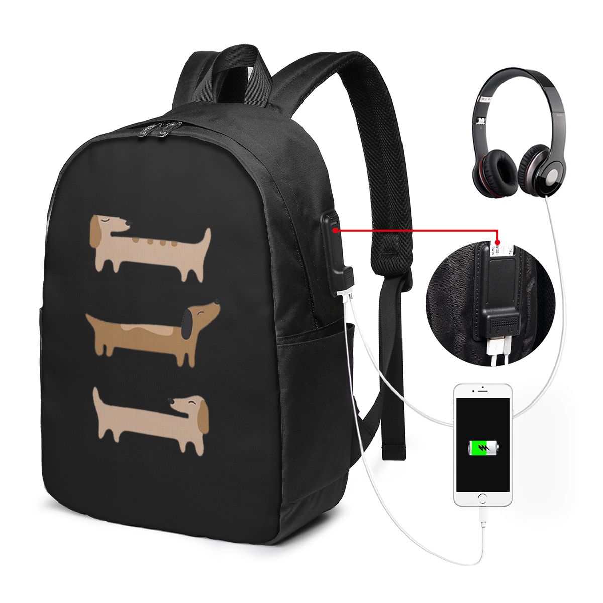 Home Decor In - Home Decor - Dachshund Backpack Travel
