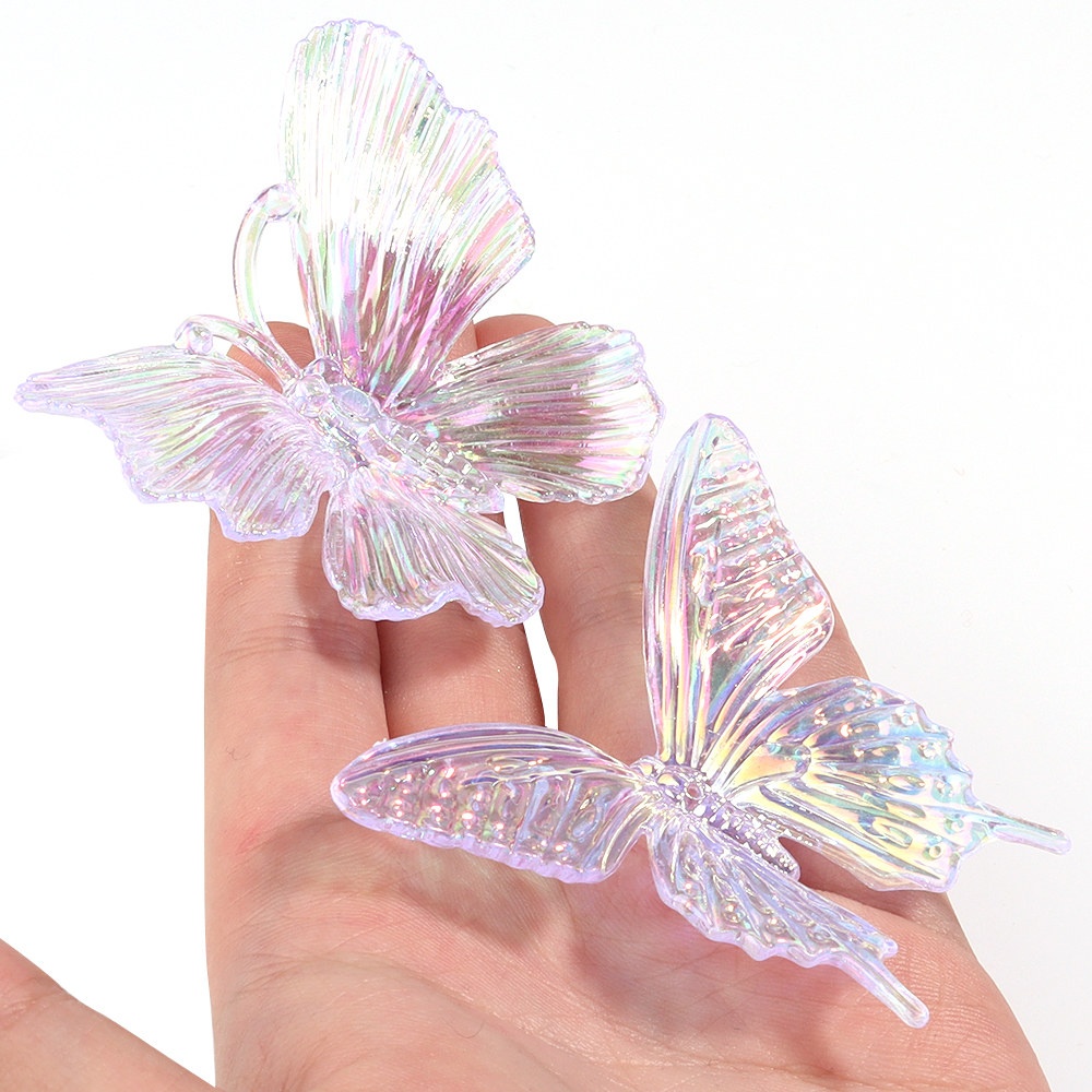 Home Decor Unique Items - 5pcs Acrylic Butterfly Gradient Color Transparent