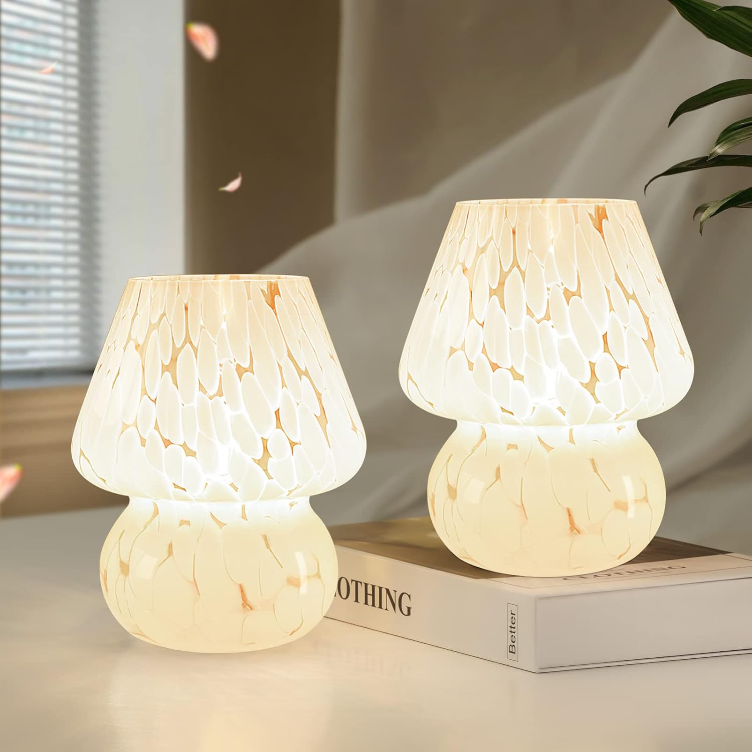 Home Decor Kitchen - Cute Mushroom Lamp Set of 2,