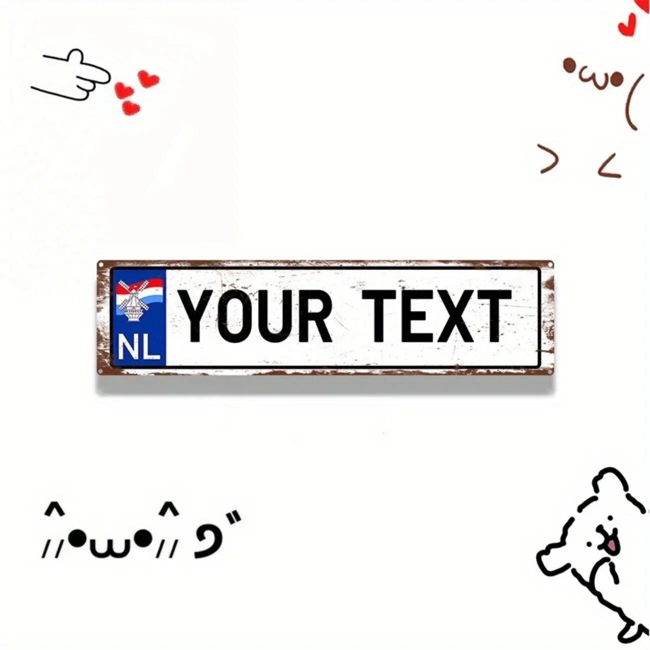 Home Decor Netherlands - Netherlands Personalized Metal Sign Waterproof Wall