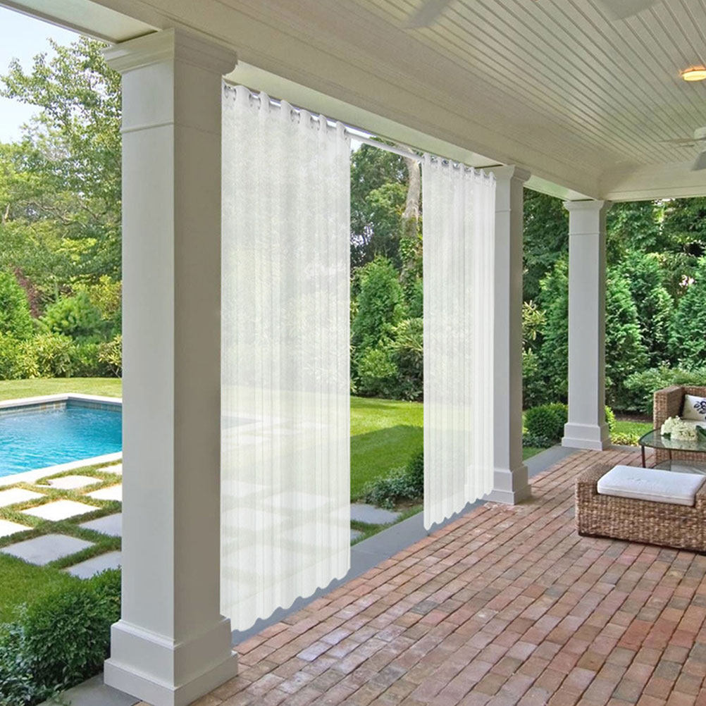 Home Decor Curtains - White Sheer Curtain Outdoor Window Drape