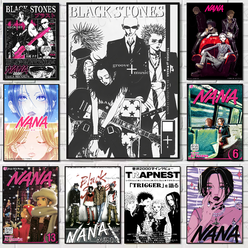 Abstract Oil Painting - Anime N-NANA Shoujo Manga Poster Waterproof