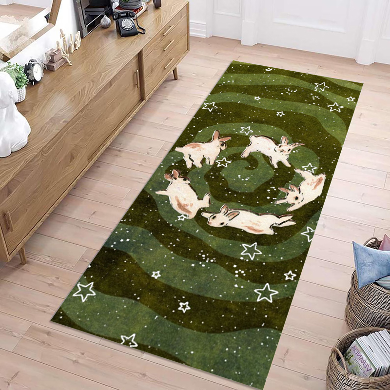 Home Decor Retailers - Boho Cute Cat Pattern Runner Rug