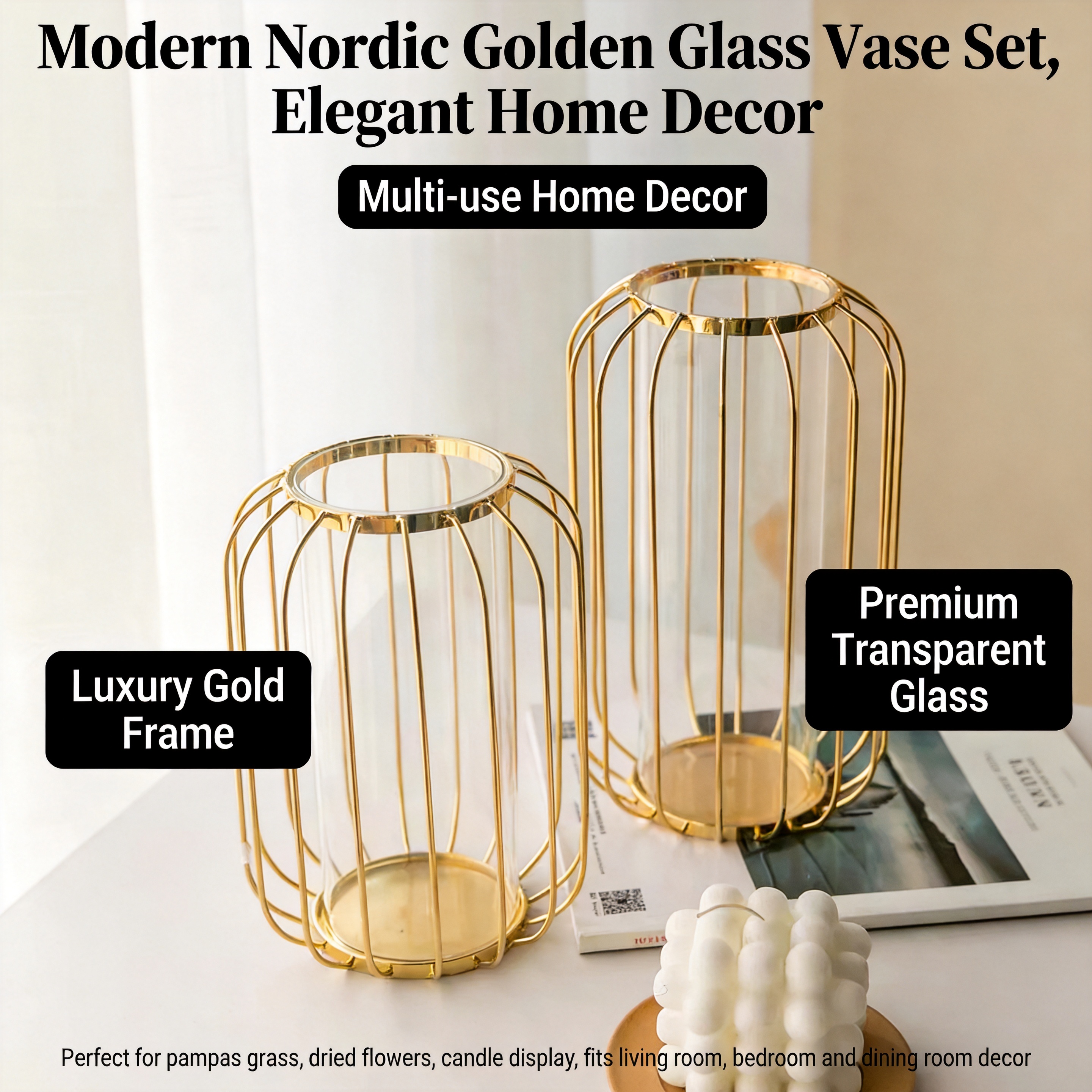 Glass Vase Nordic - Retro Iron Art Vase Nordic Wrought