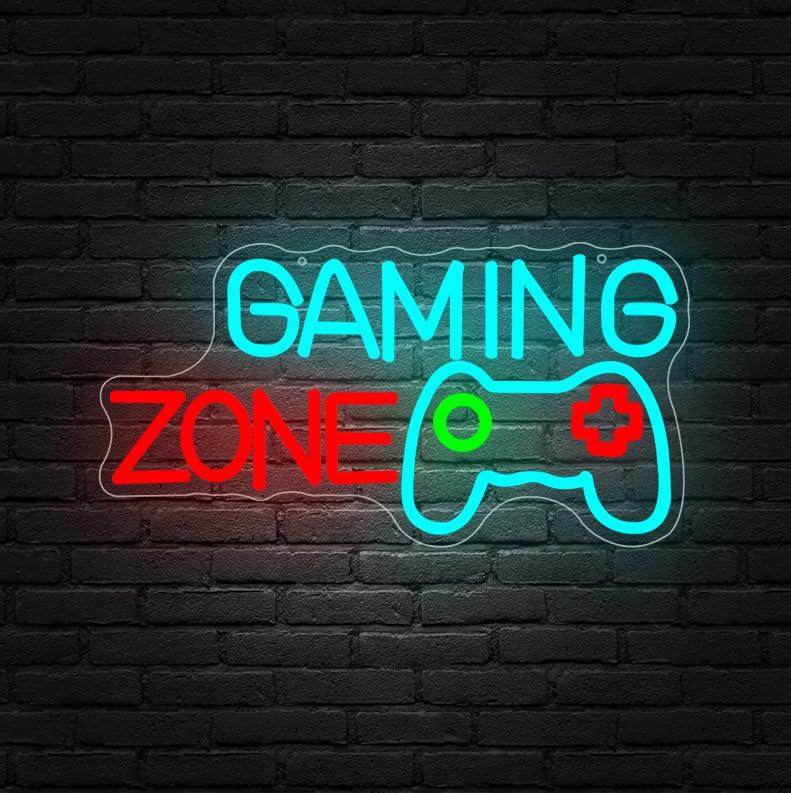 Home Decor Light - Gaming Zone Neon Sign Dimmable LED