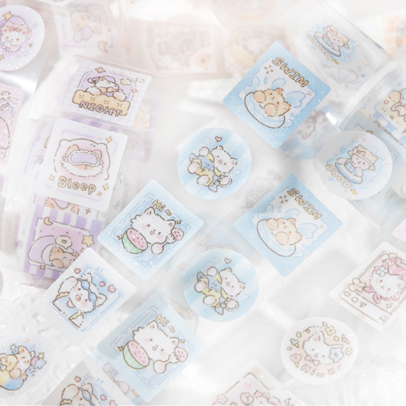 Home Decor Scrap - Mr.Paper, Cute Animal Cutting Masking Tape