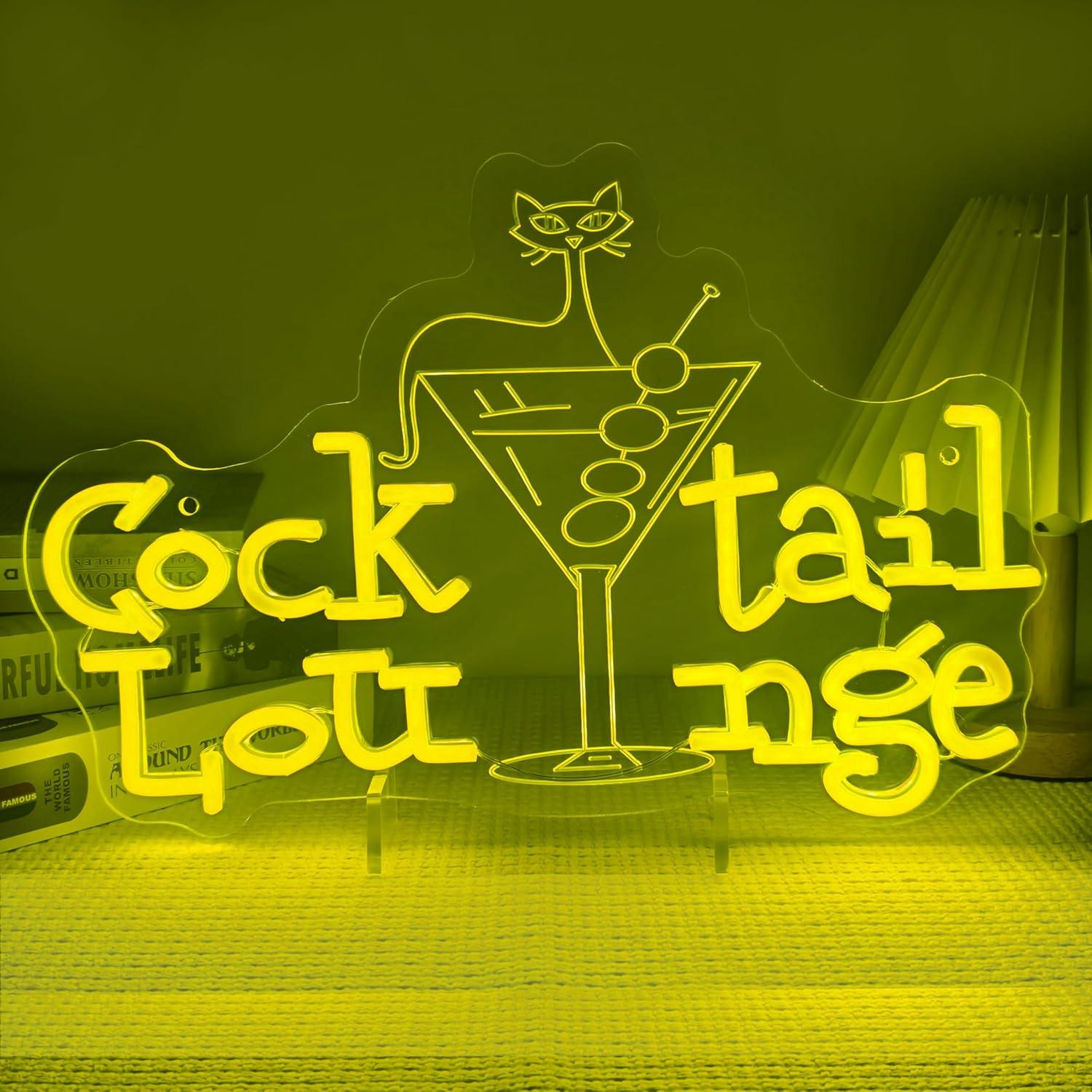 Home Decor Light - Cocktail Lounge Neon Sign Dimmable LED