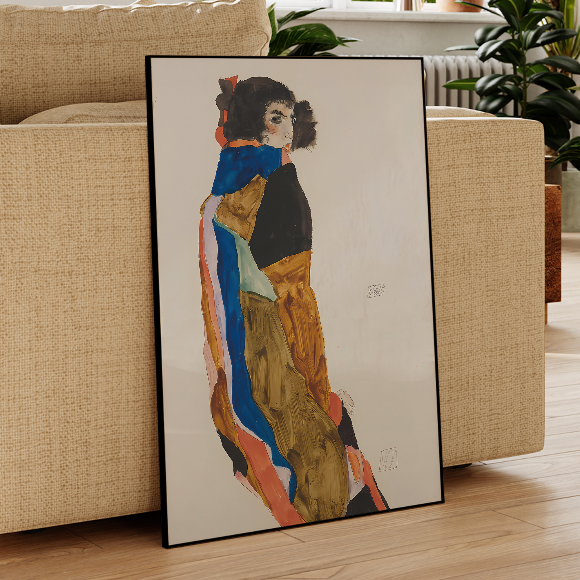 Modern Abstract Egon Schiele M - Home Decor On Wall avis et prix