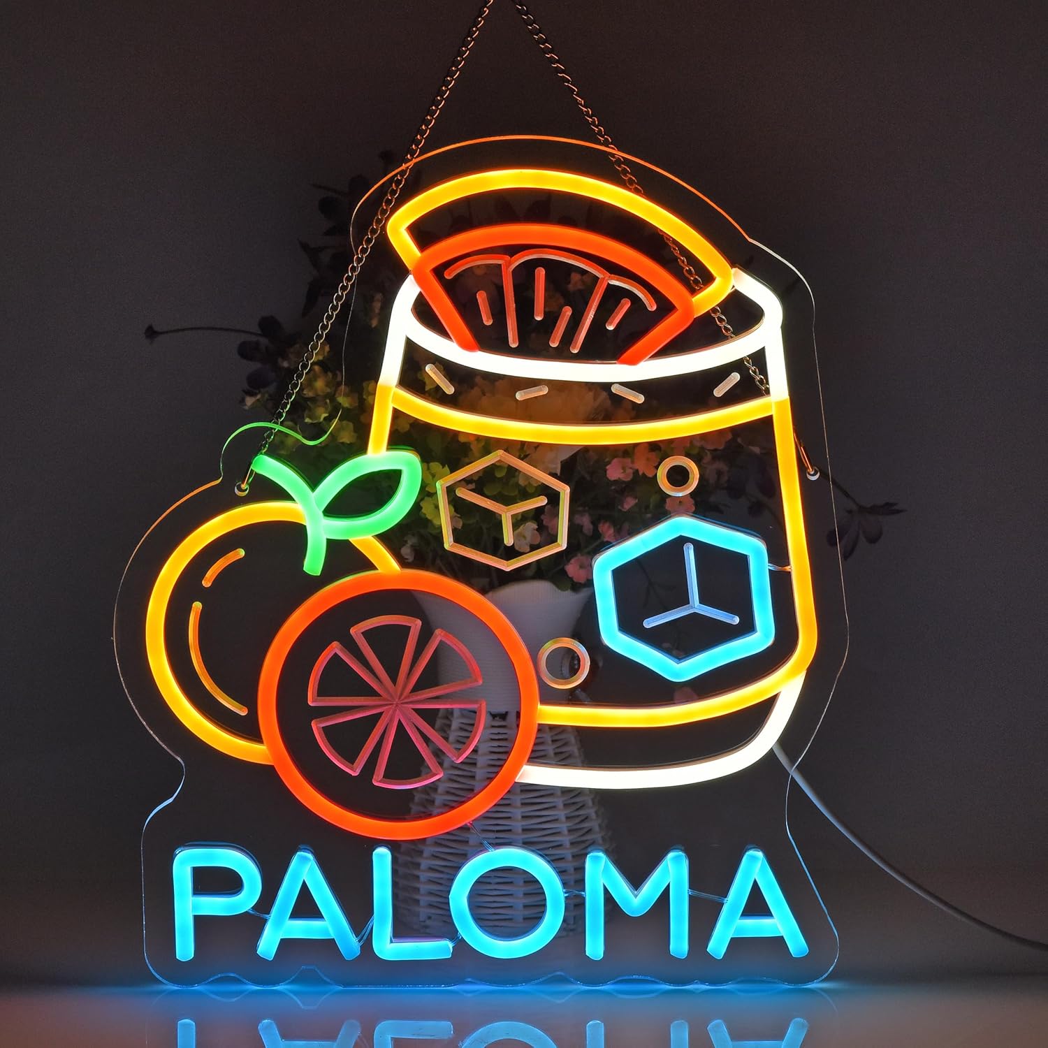 Paloma Neon Sign Wall Art Deco - Home Decor Kitchen avis et prix