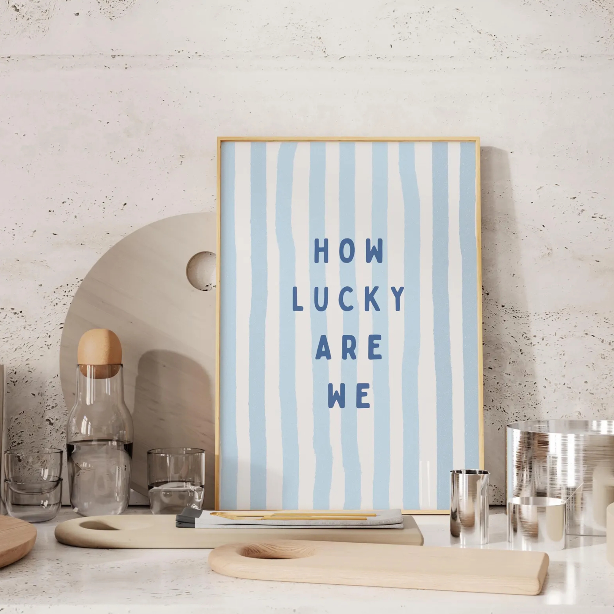 How Lucky Are We Coastal Cowgi - Home Decor On Wall avis et prix