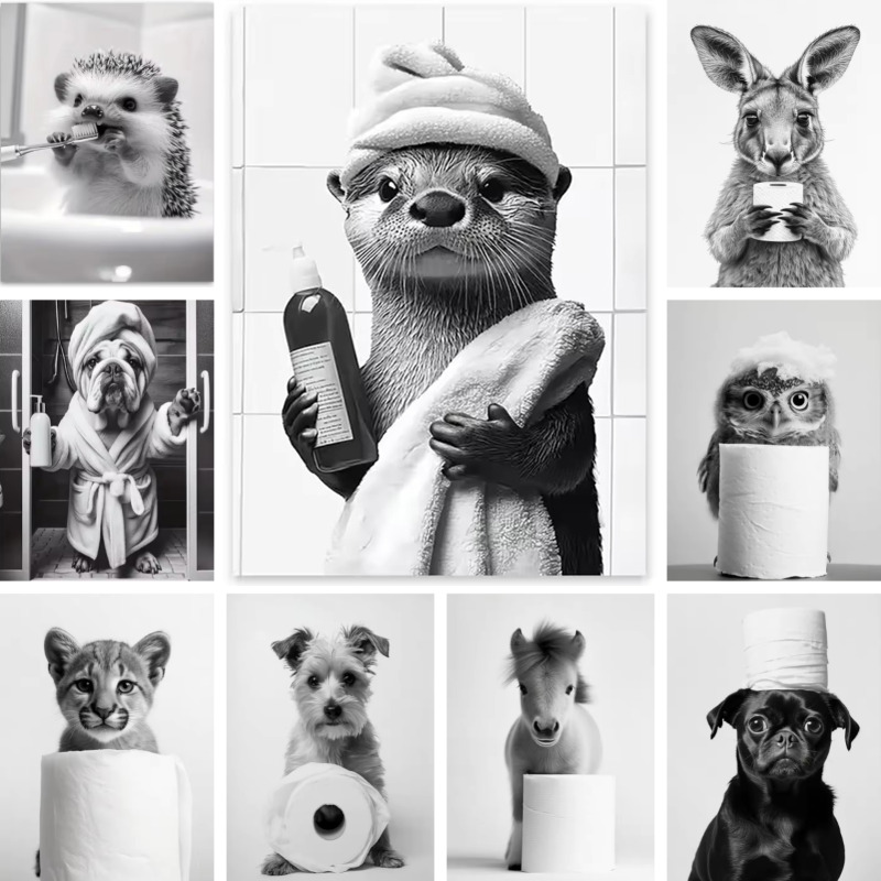 Animal Bathroom Toilet Paper C - Home Decor Scrap avis et prix