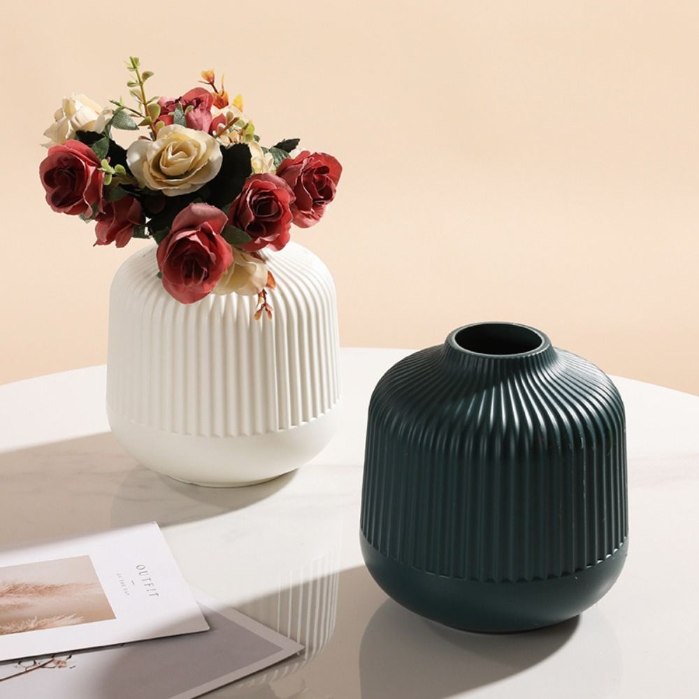 Imitation Ceramic Flower Vase  - Glass Vase Nordic avis et prix