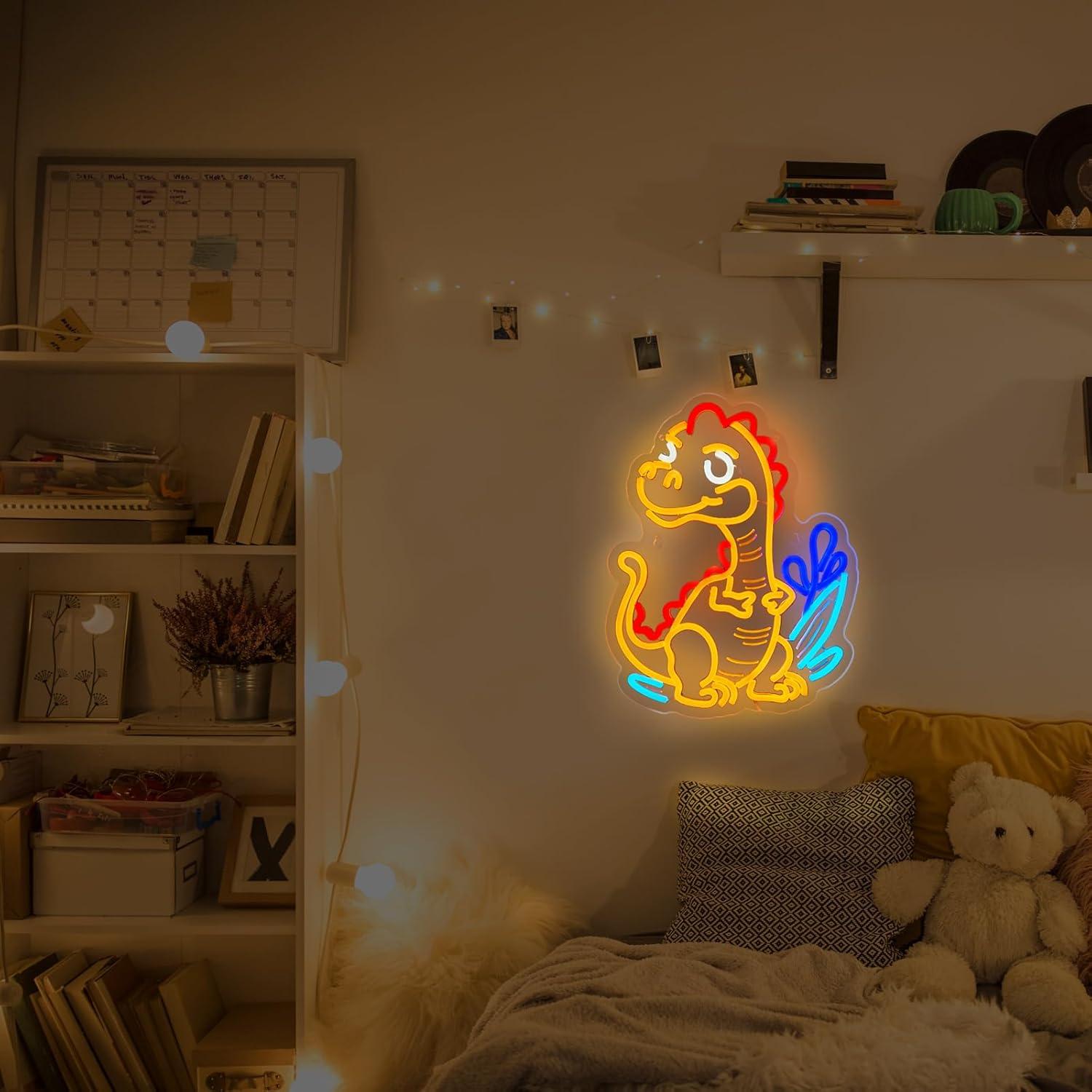 Cute Dinosaur Neon Sign Cartoo - Home Decor Light avis et prix
