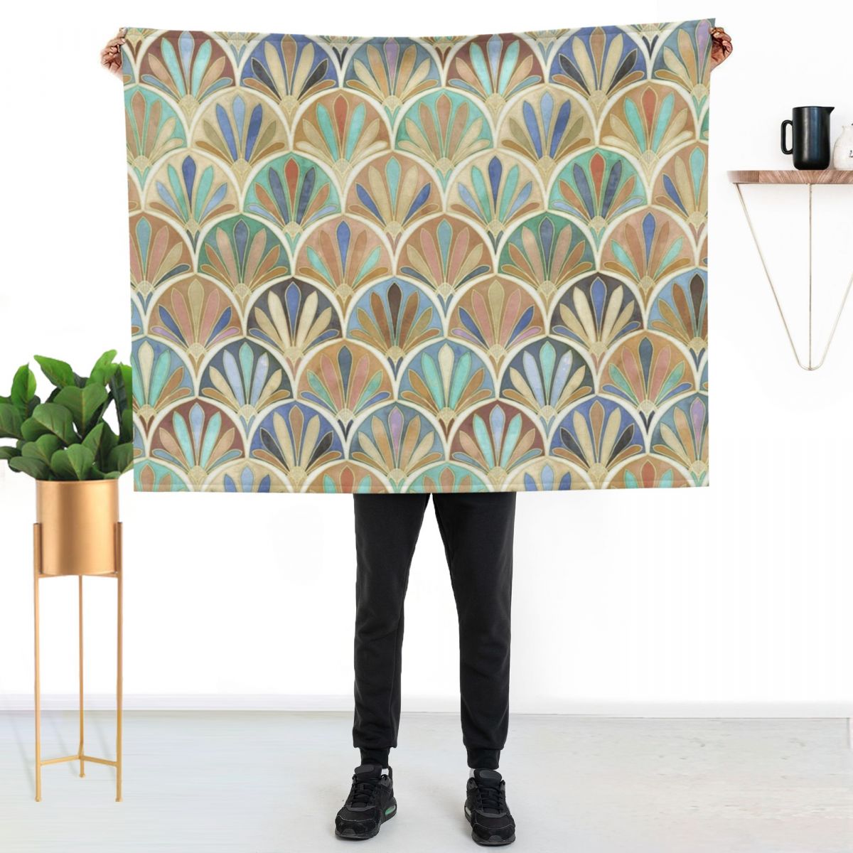 Autumn Neutrals Vintage Twenti - Neutral Throw Blanket avis et prix