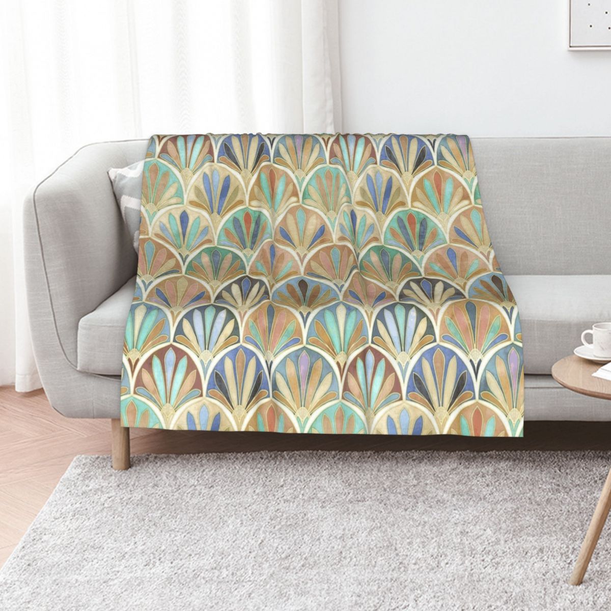 Autumn Neutrals Vintage Twenti - Neutral Throw Blanket avis et prix