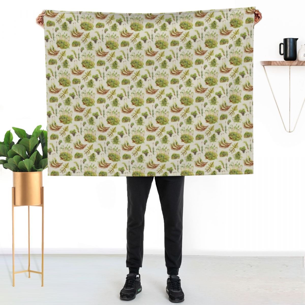 Mosses - Neutral Throw Blanket - Neutral Throw Blanket avis et prix