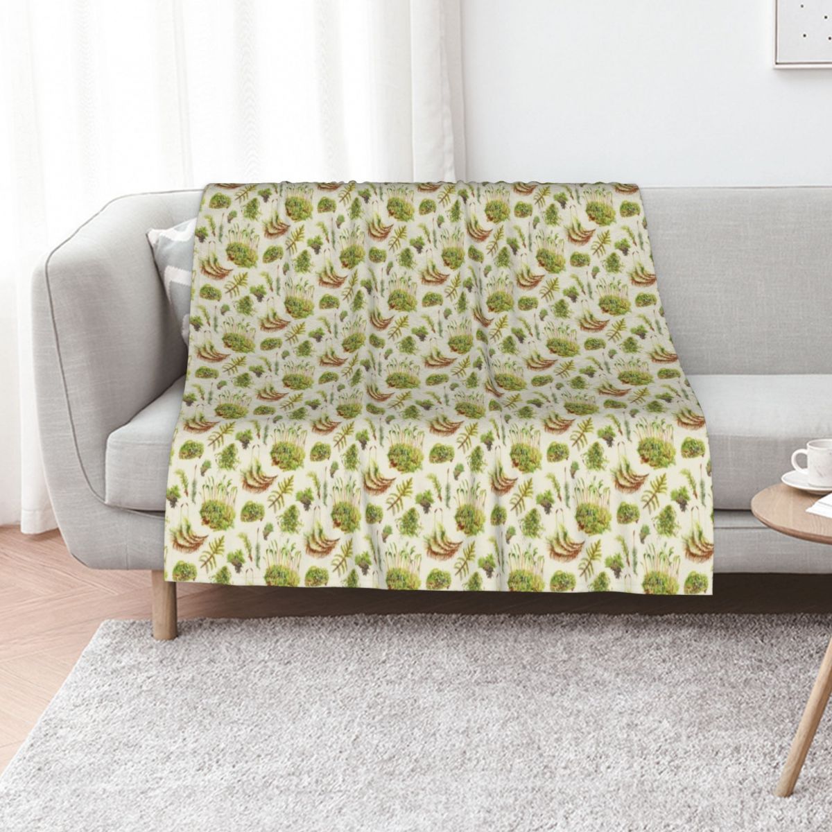 Mosses - Neutral Throw Blanket - Neutral Throw Blanket avis et prix
