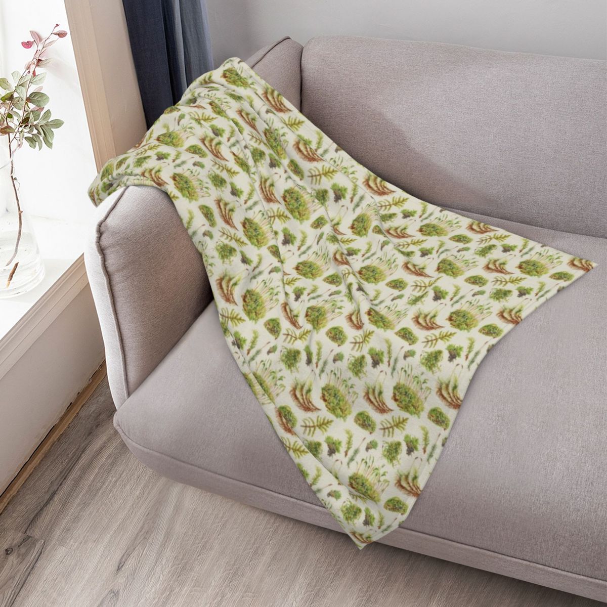 Mosses - Neutral Throw Blanket - Neutral Throw Blanket avis et prix