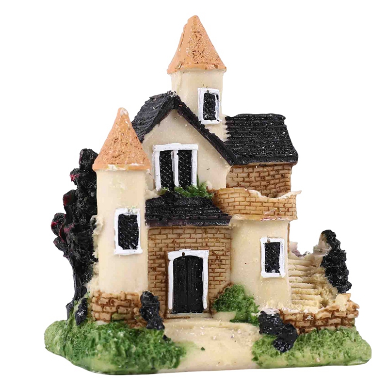 Cute Mini Resin House Miniatur - Home Decor In avis et prix