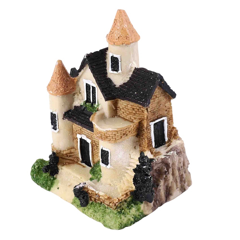 Cute Mini Resin House Miniatur - Home Decor In avis et prix