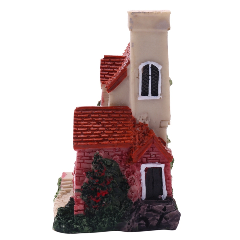 Cute Mini Resin House Miniatur - Home Decor In avis et prix