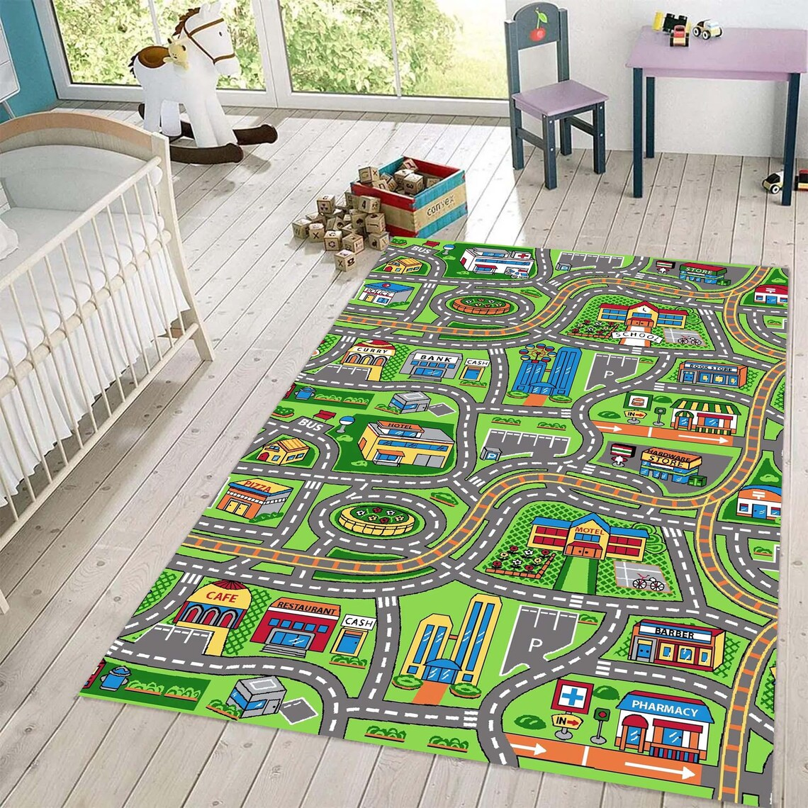 Car Track Rug Car Rugs for Kid - Home Decor Retailers avis et prix