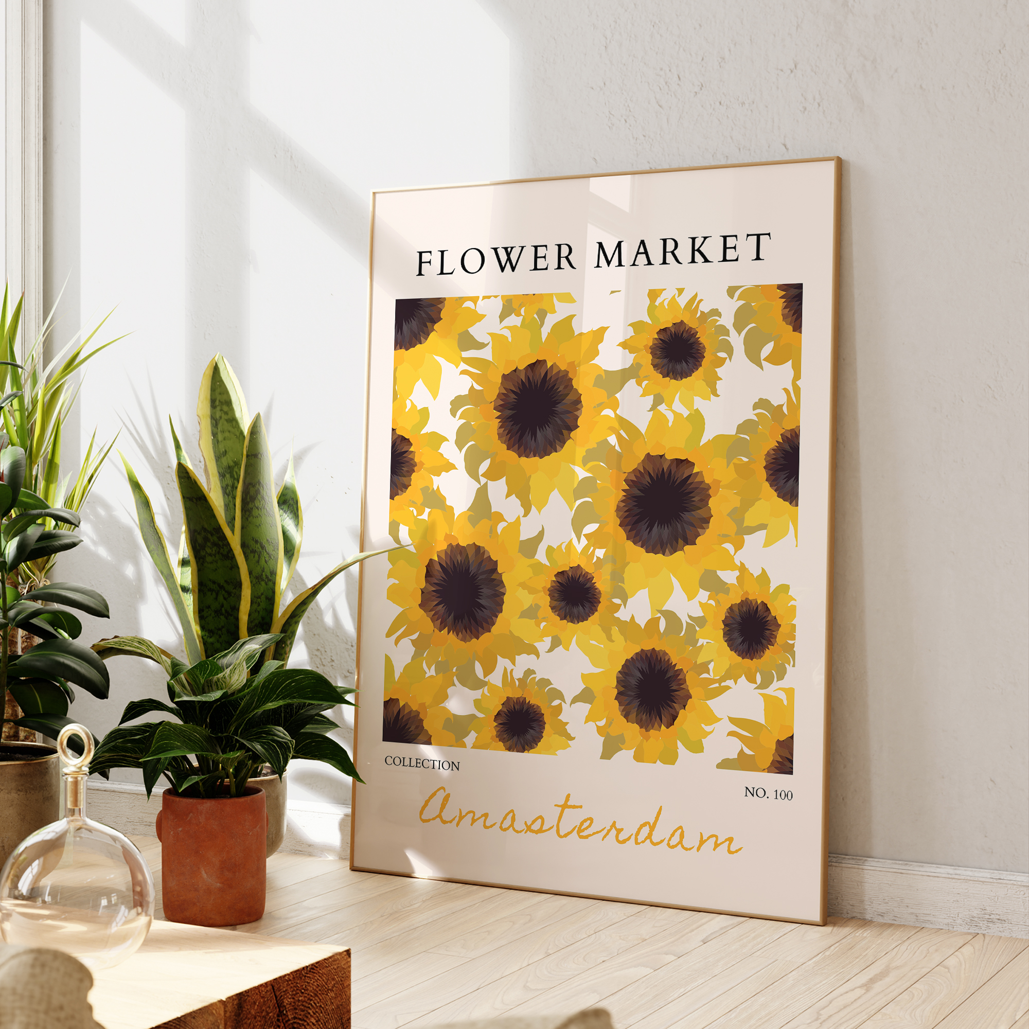 Modern Yellow Flowers Flower M - Home Decor On Wall avis et prix