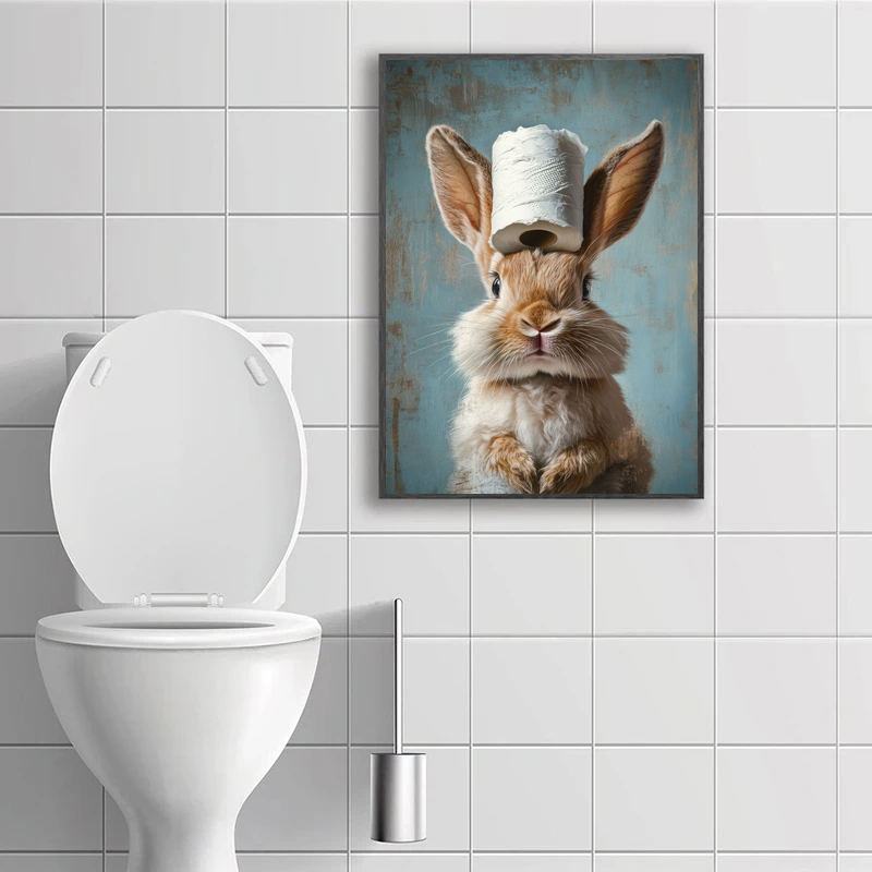Cartoon Cute Funny Animals wit - Home Decor Scrap avis et prix
