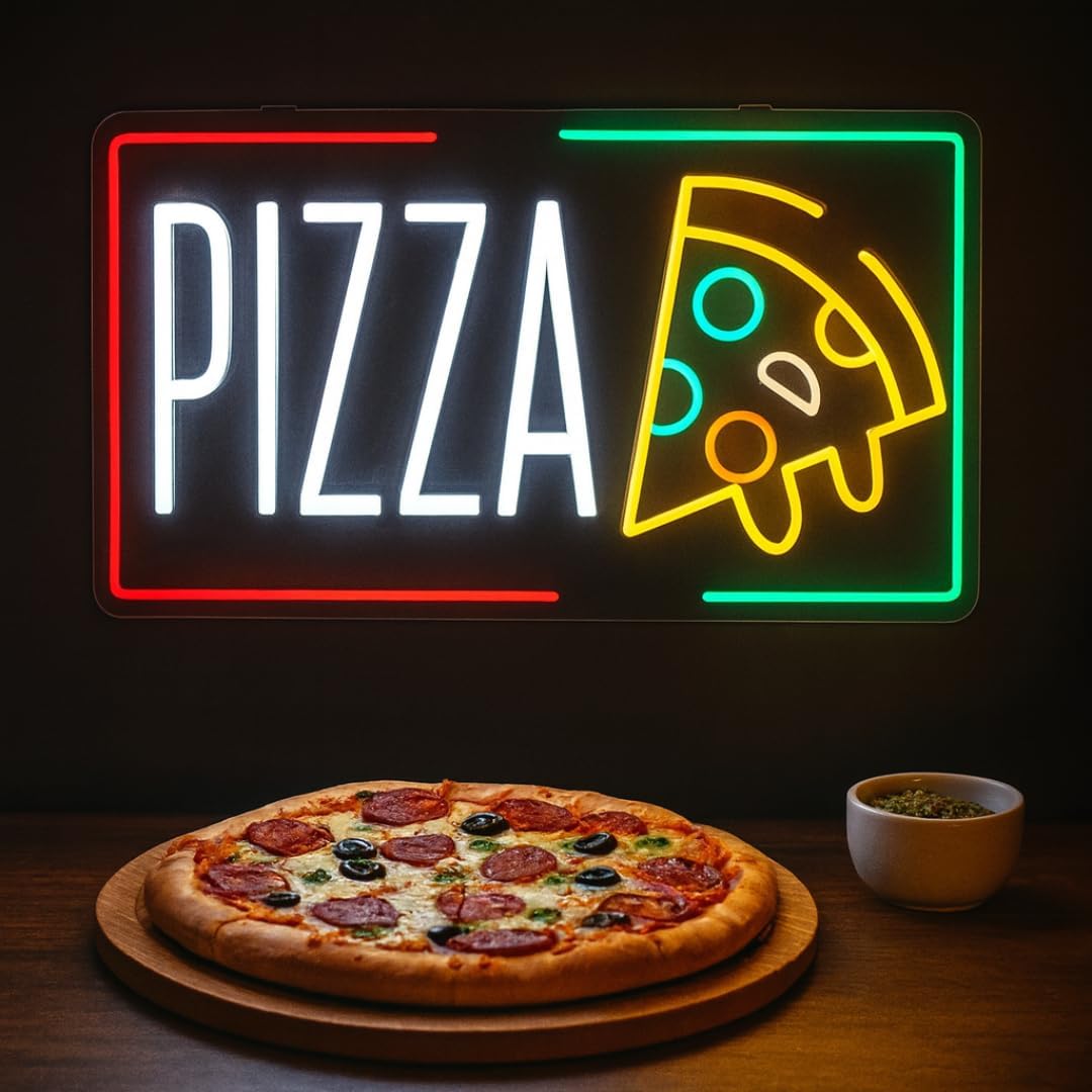 Pizza Neon Sign Business USB L - Home Decor Light avis et prix