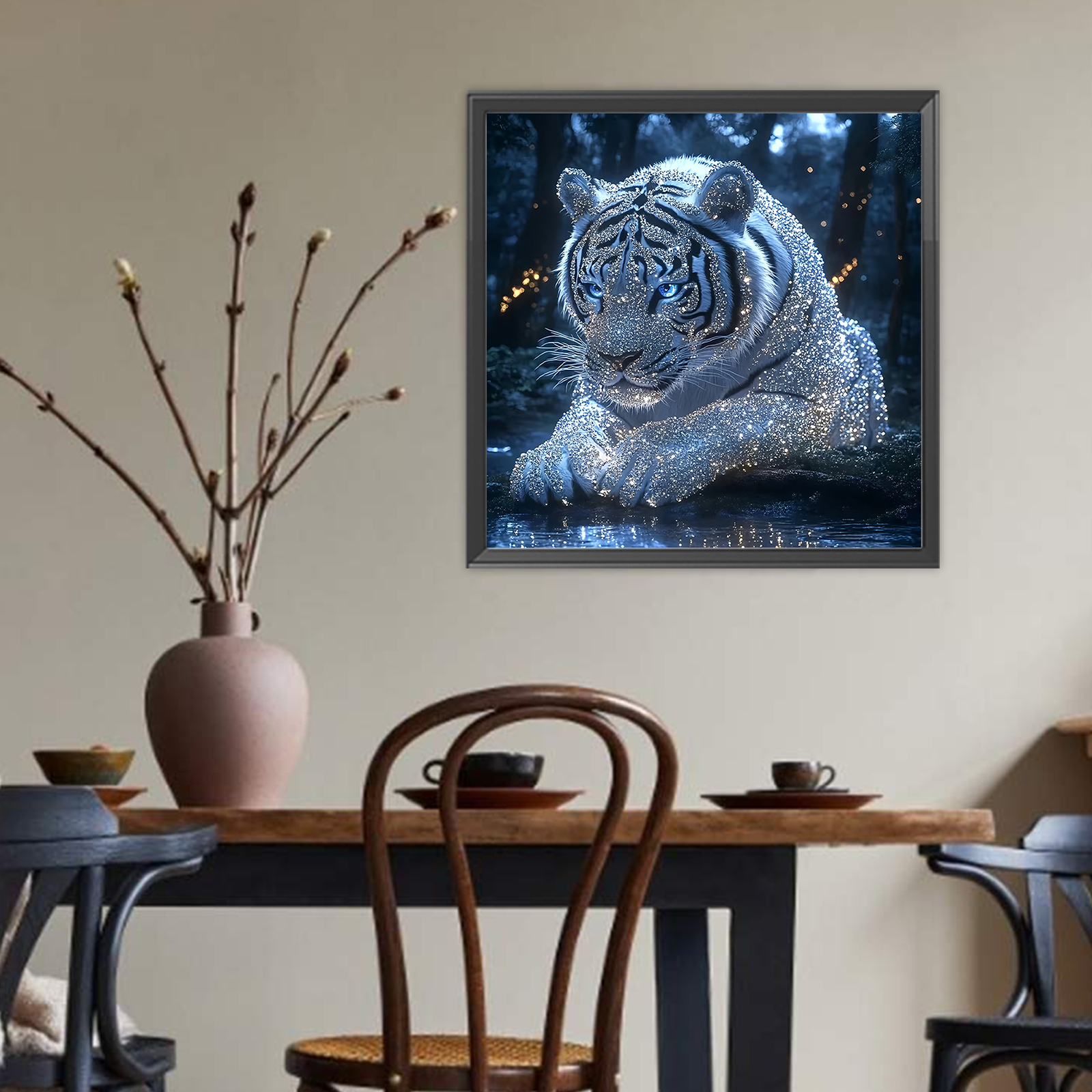 Flash Tiger Full DIY 5D Round  - Home Decor Diy Ideas avis et prix