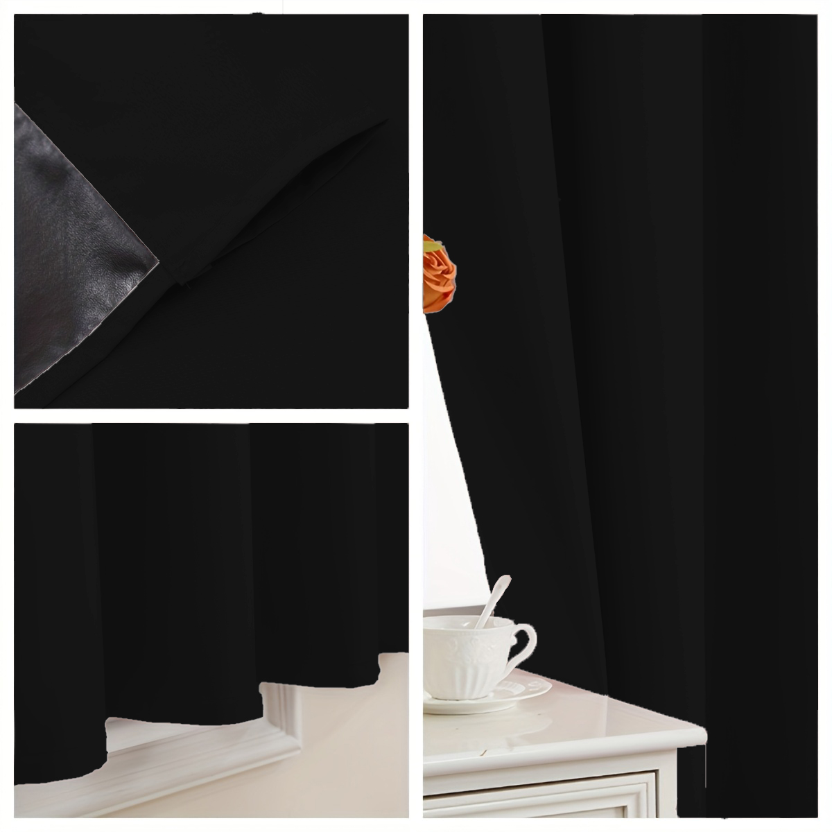1 Piece of Simple Solid Color  - Home Decor Curtains avis et prix