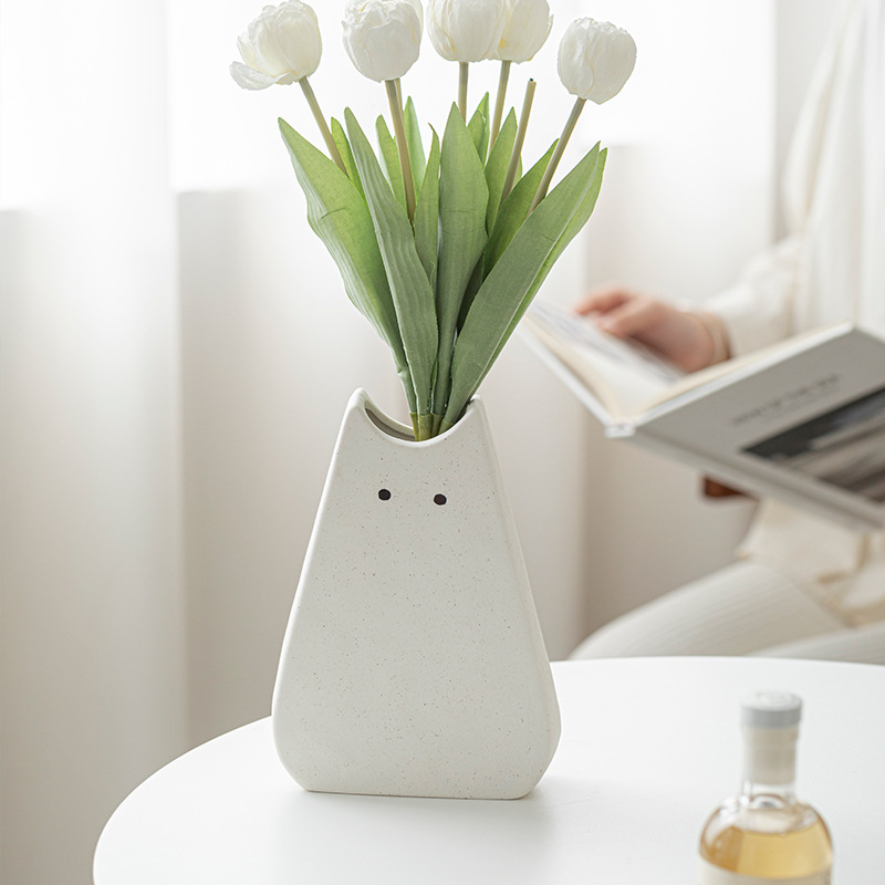 Cute cat-like ceramic vase, No - Glass Vase Nordic avis et prix
