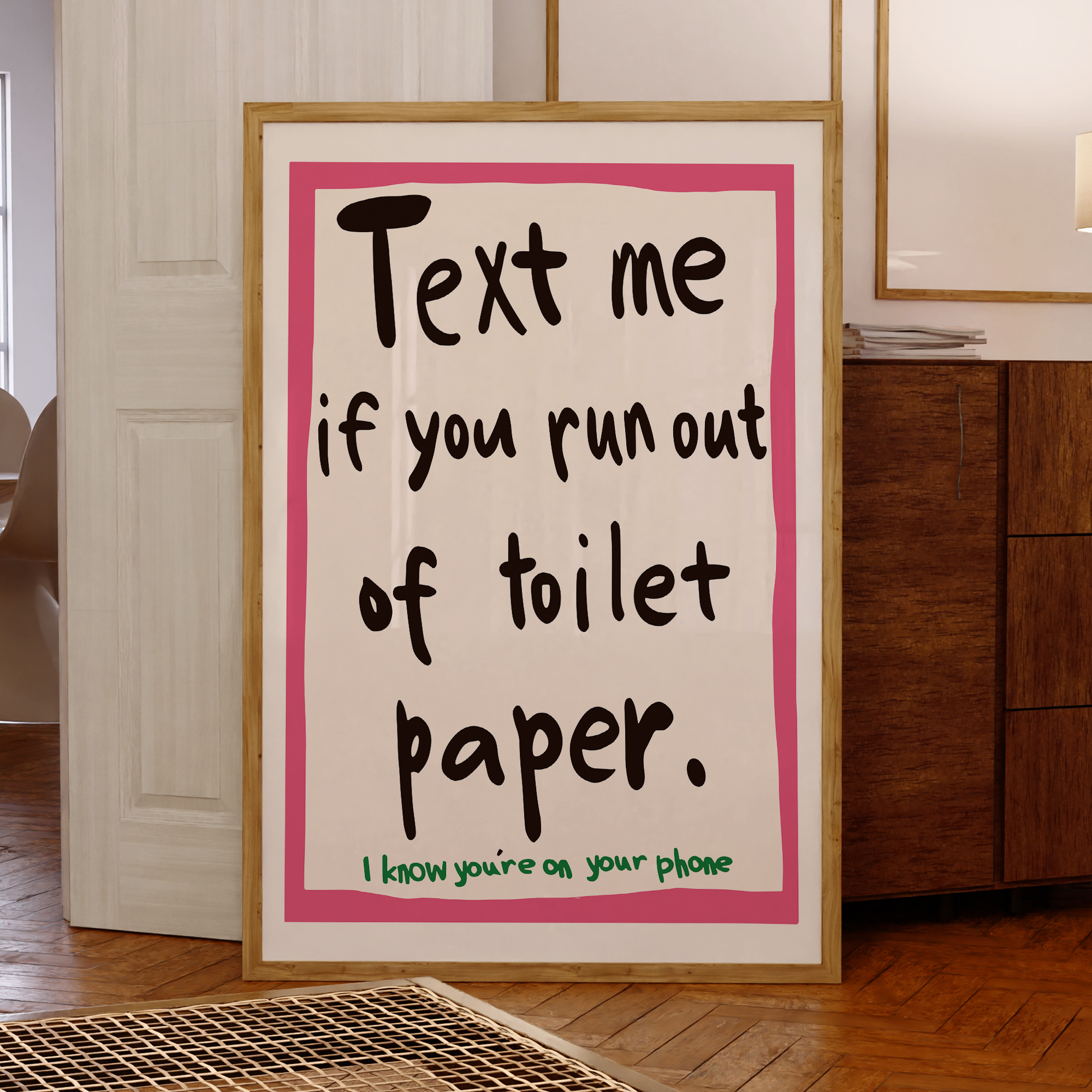 Modern Text Me If You Run Out  - Home Decor Scrap avis et prix