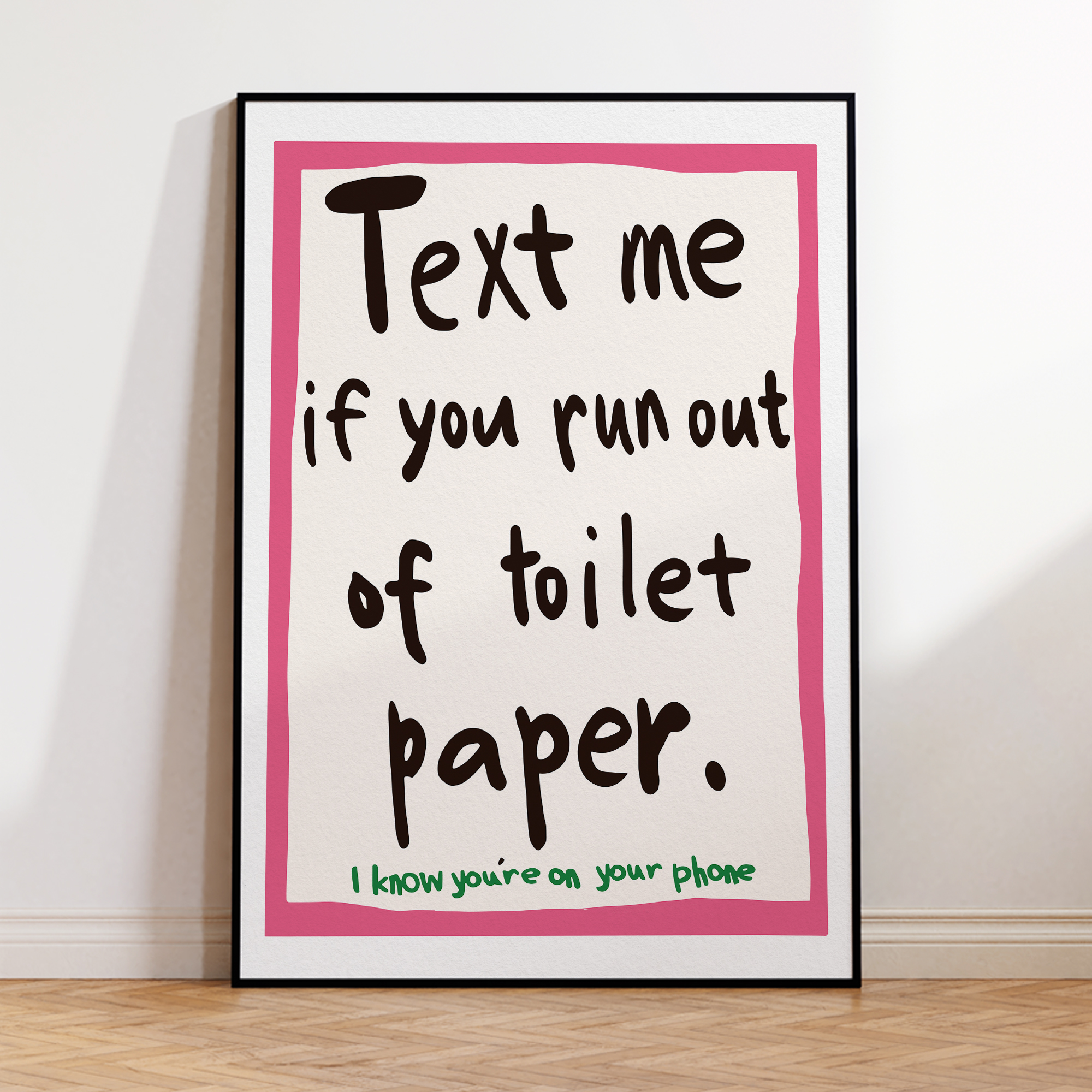 Modern Text Me If You Run Out  - Home Decor Scrap avis et prix