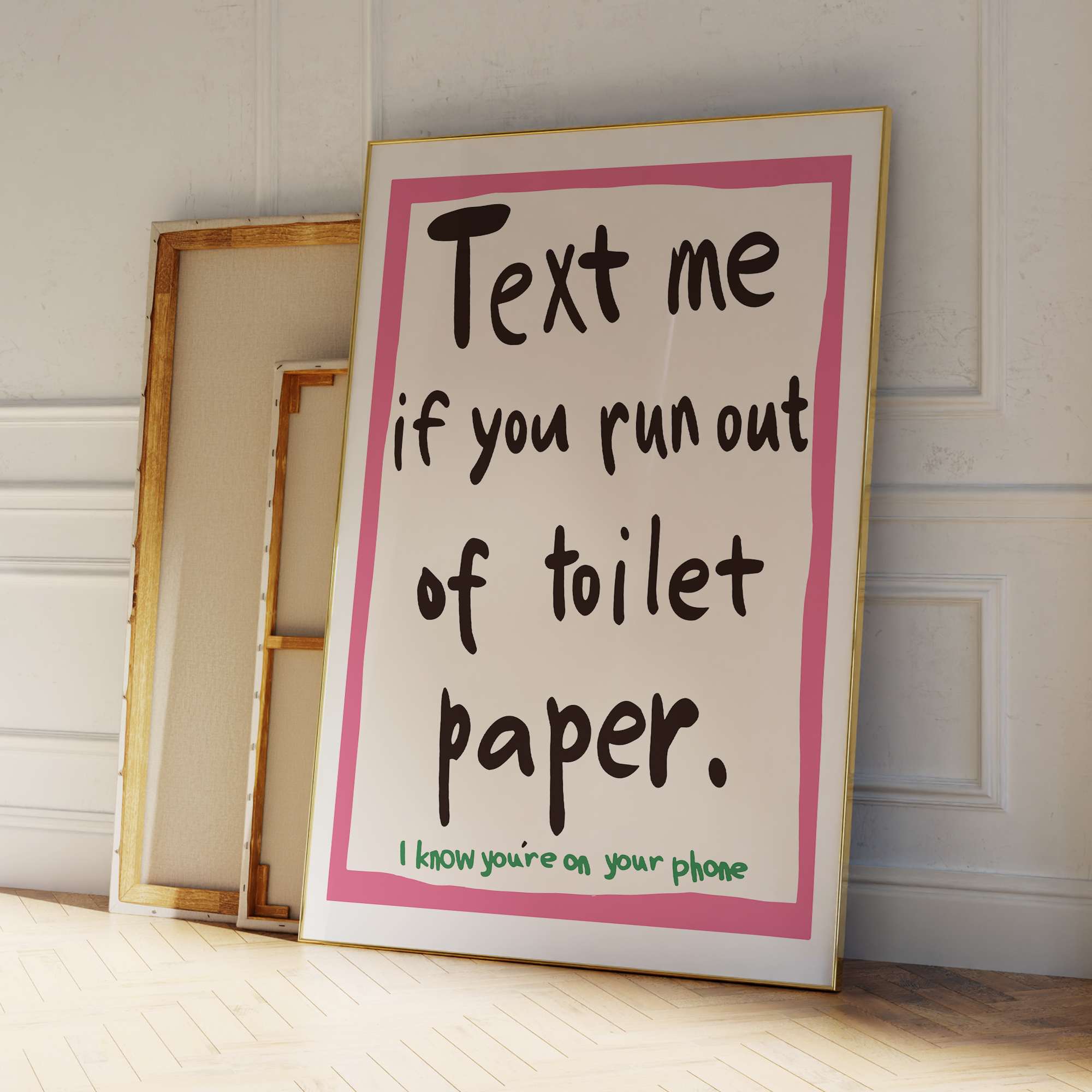 Modern Text Me If You Run Out  - Home Decor Scrap avis et prix