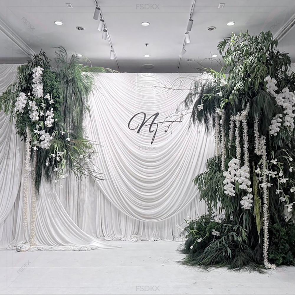 FSDKX Cheap White Ice Silk Clo - Home Decor Curtains avis et prix