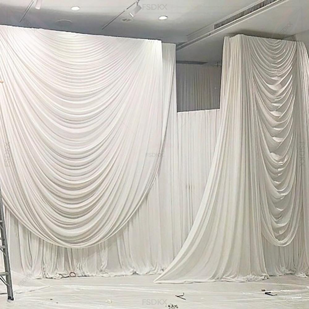 FSDKX Cheap White Ice Silk Clo - Home Decor Curtains avis et prix