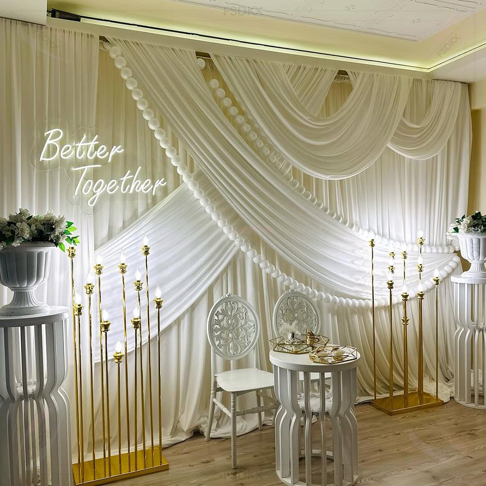 FSDKX Cheap White Ice Silk Clo - Home Decor Curtains avis et prix