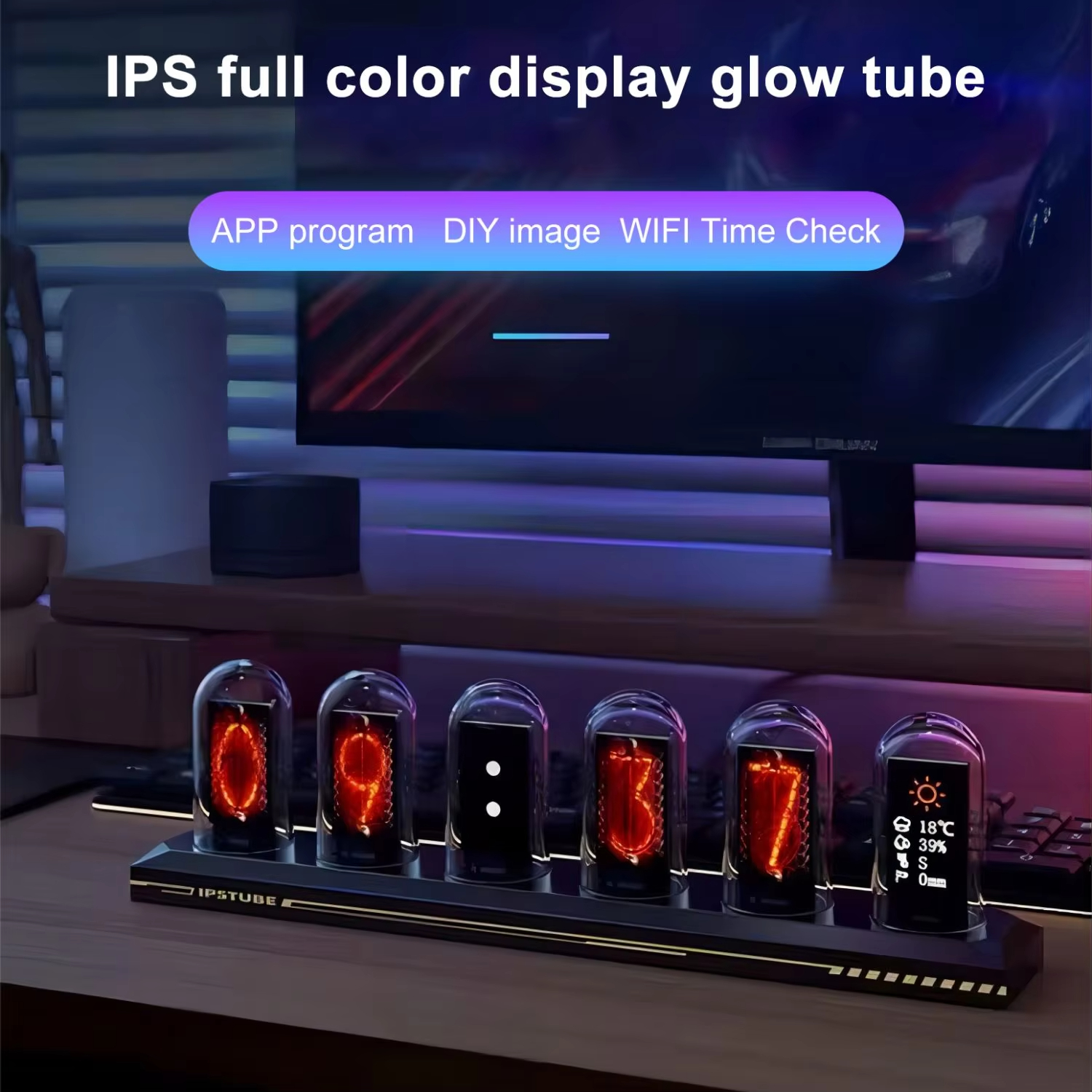 RGB Nixie Tube Clock LED Glows - Home Decor Diy Ideas avis et prix