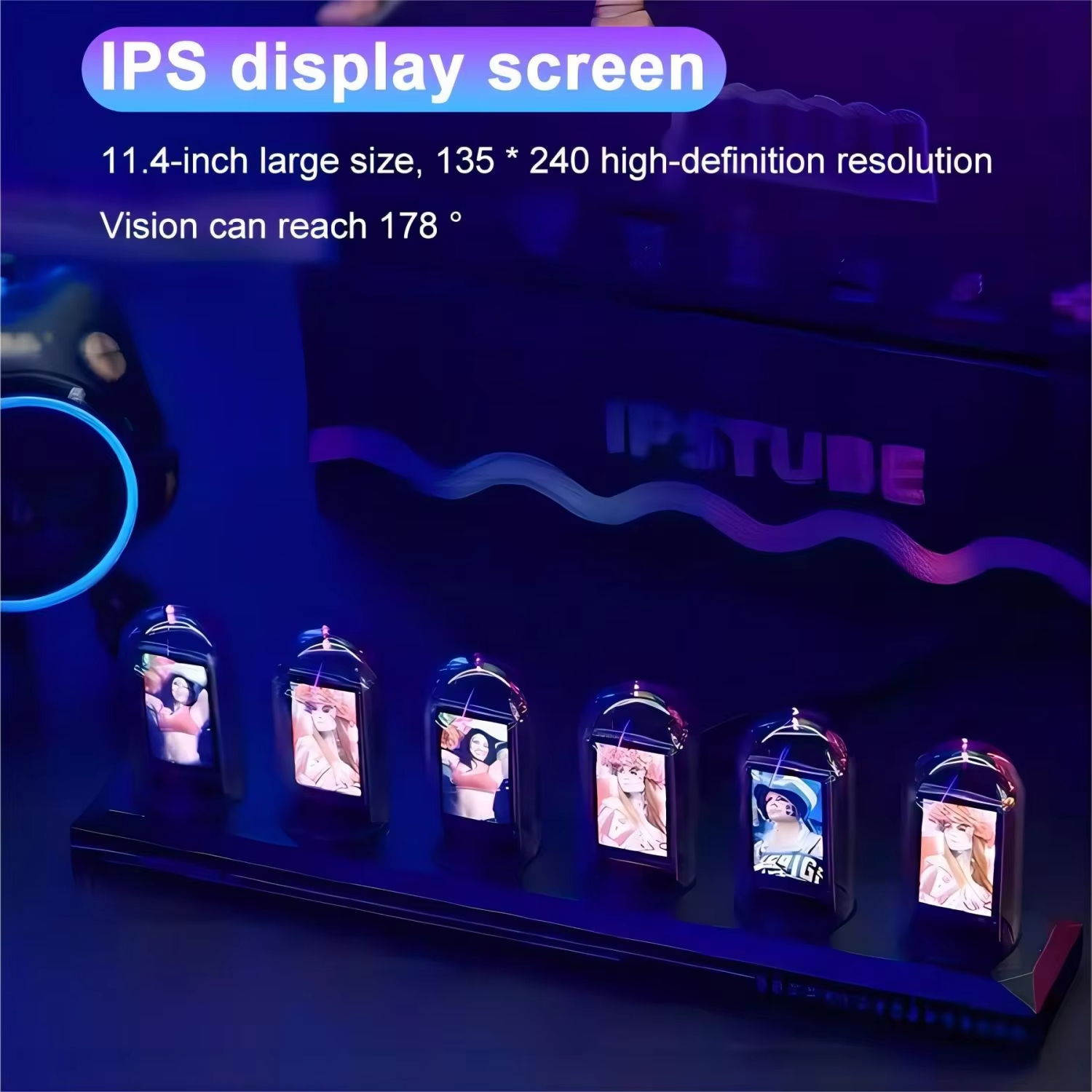 RGB Nixie Tube Clock LED Glows - Home Decor Diy Ideas avis et prix
