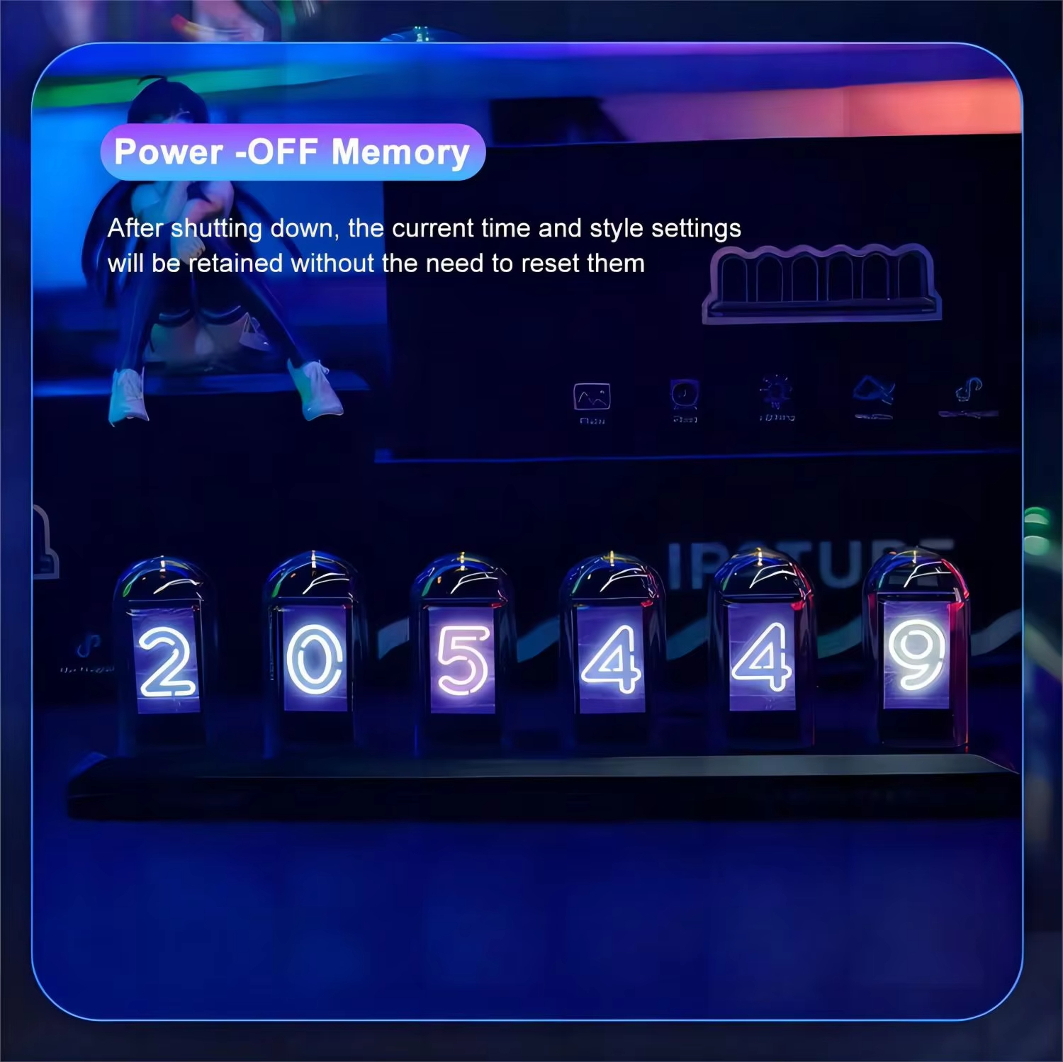 RGB Nixie Tube Clock LED Glows - Home Decor Diy Ideas avis et prix