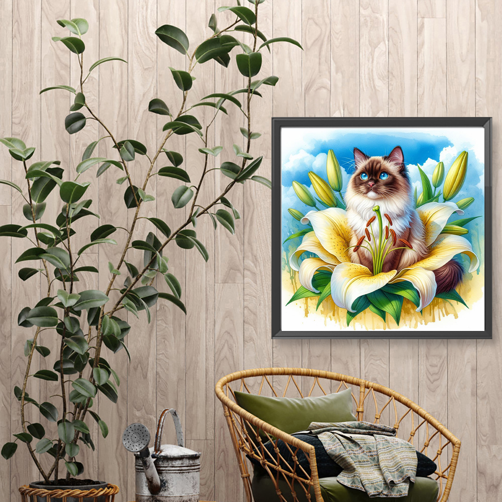 Cat Full DIY 5D Round Drill Di - Home Decor Diy Ideas avis et prix