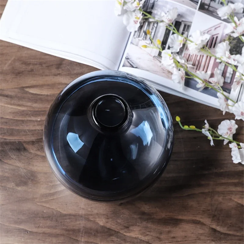 Minimalist Blue Black Glass Va - Glass Vase Nordic avis et prix