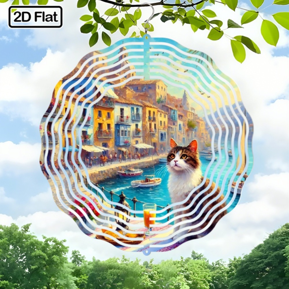 Boho 2D Water Cat Rotating Win - Boho Wind Chimes avis et prix
